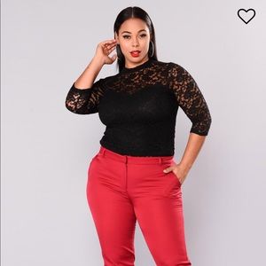 “Keeping it Classy” Fashion Nova Black Lace Top